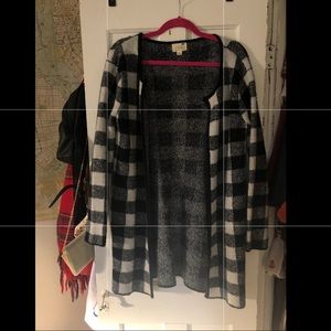 LA Hearts Blue Buffalo Plaid Cardigan